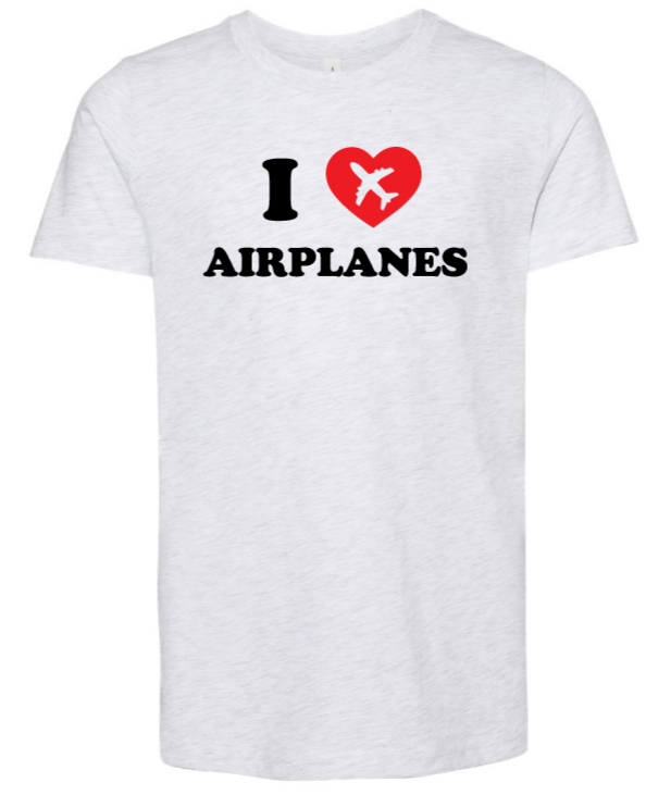 Airport Family Days I Love Airplanes Kids Shirt