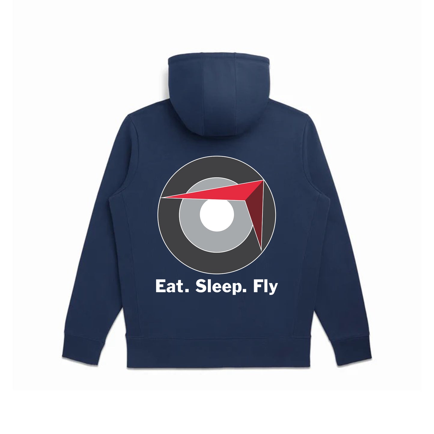 Sling Traffic Pattern Zip Hoodie - Navy