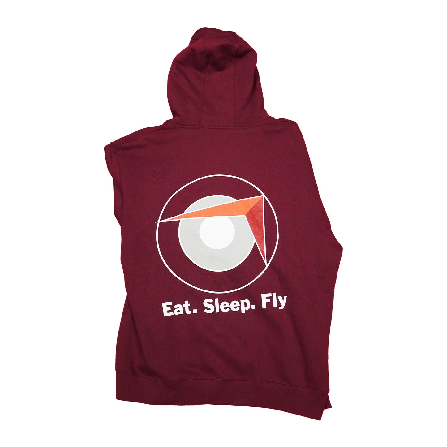 Sling Traffic Pattern Zip Hoodie - Burgundy