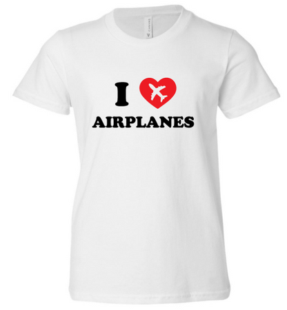 Airport Family Days I Love Airplanes Kids Shirt
