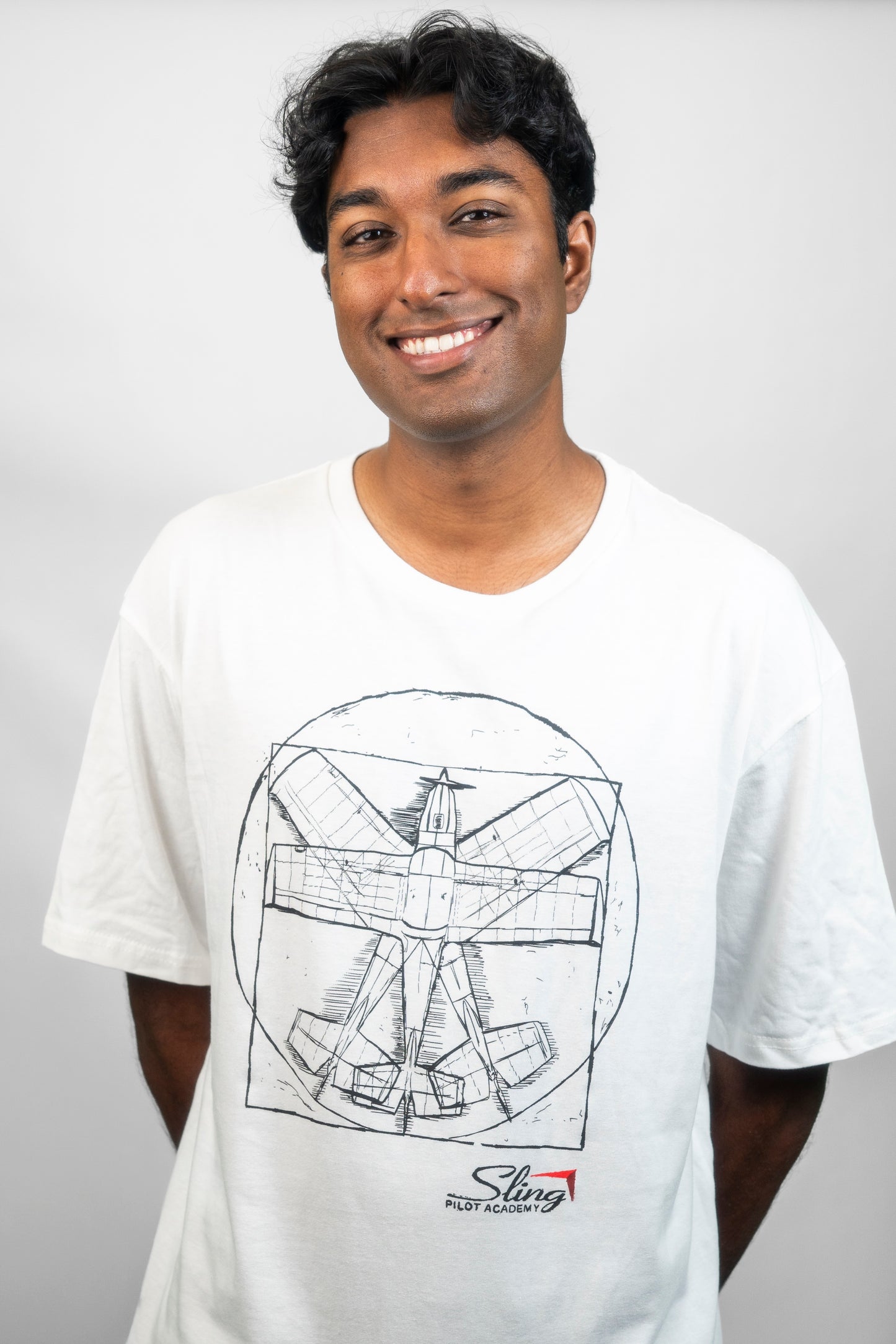 Sling Vetruvian Plane T-Shirt - White