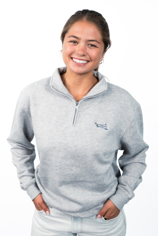 Sling Quarter-zip Sweater - Grey