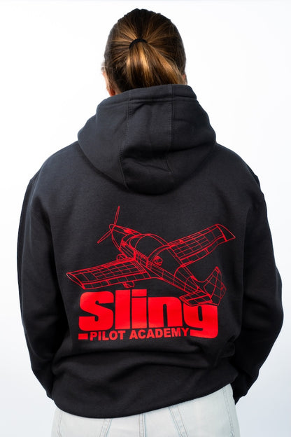 Sling Retro Pullover Hoodie - Charcoal Grey