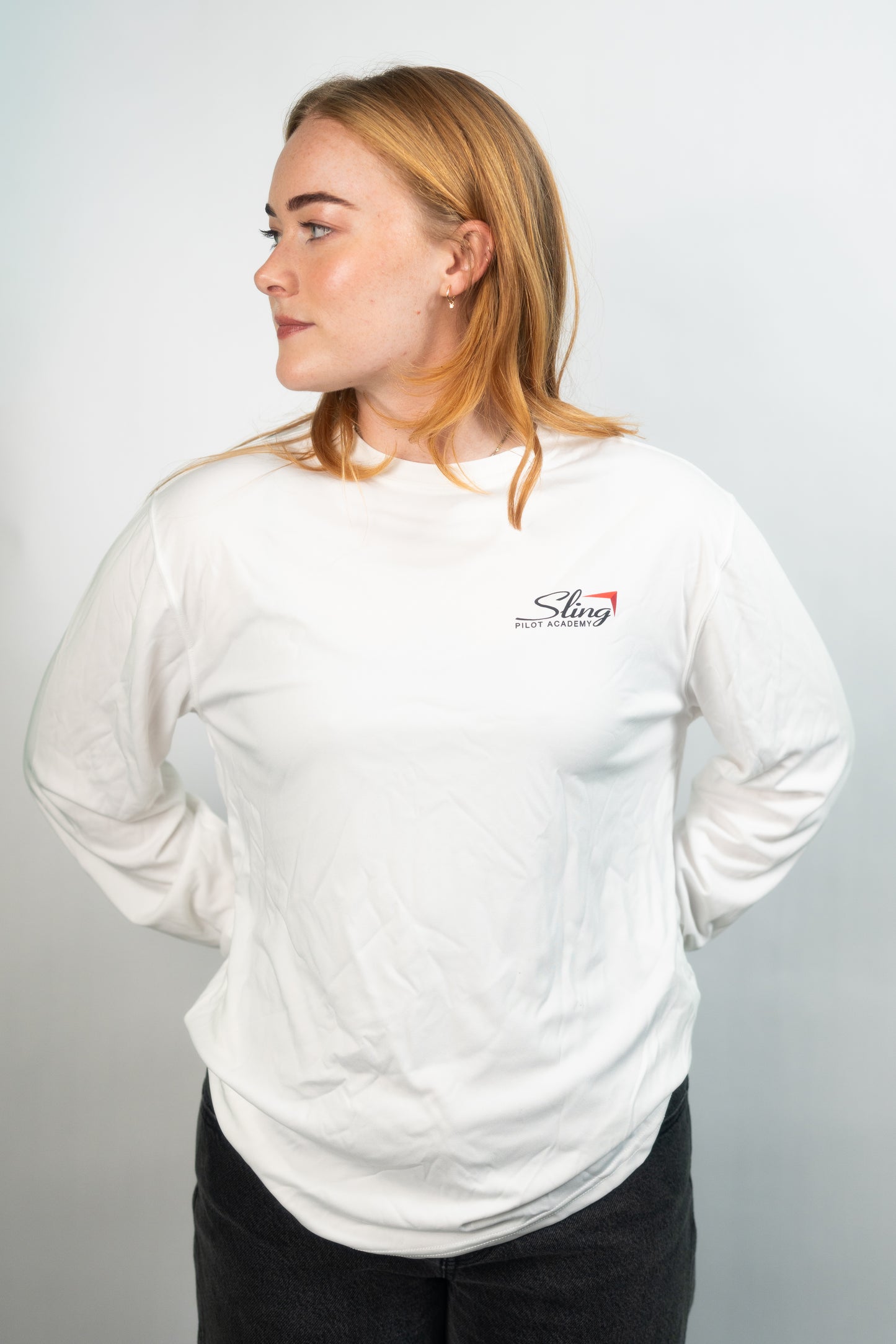 Sling UPF 50 long sleeve shirt - white