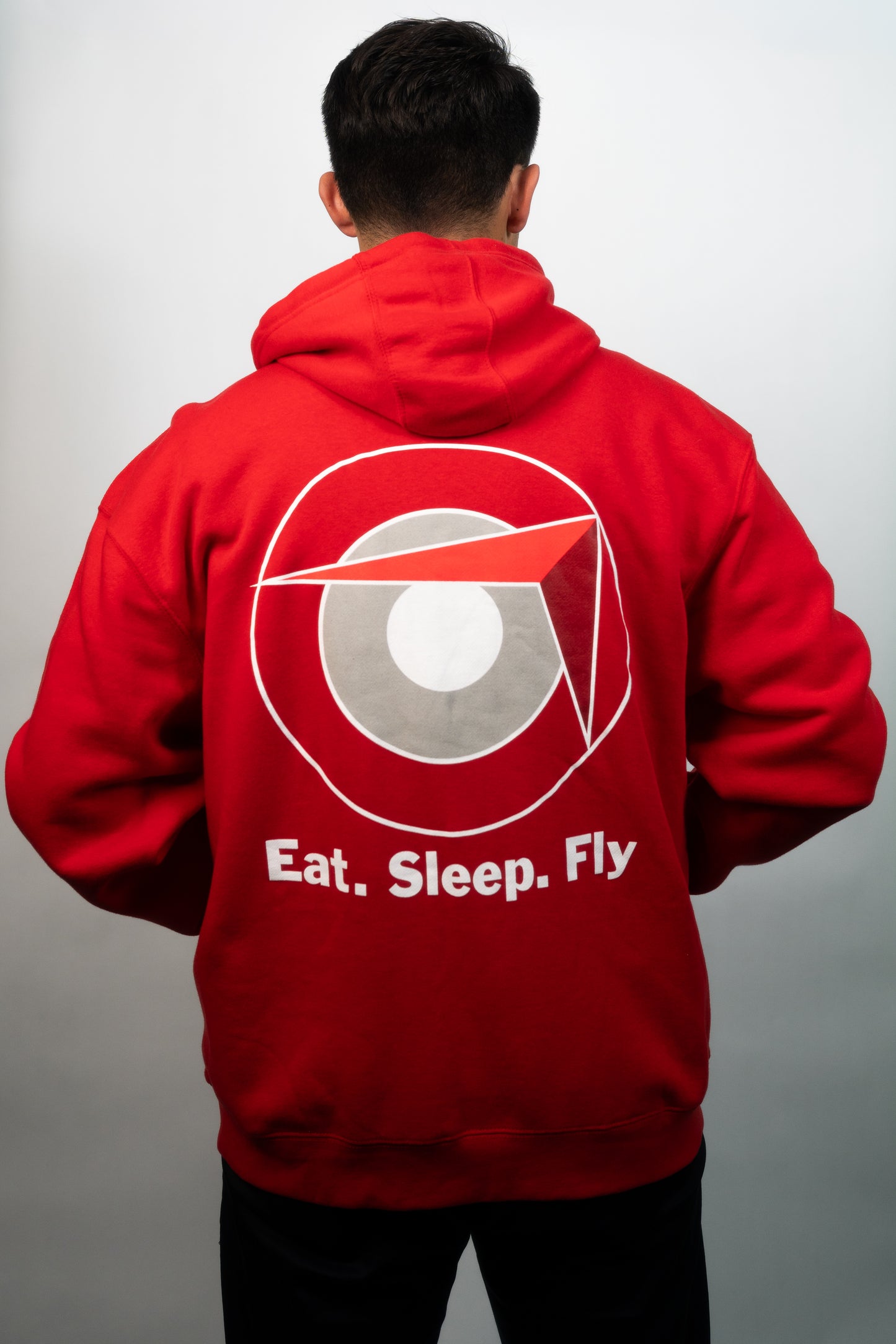 Sling Traffic Pattern Zip Hoodie - Red