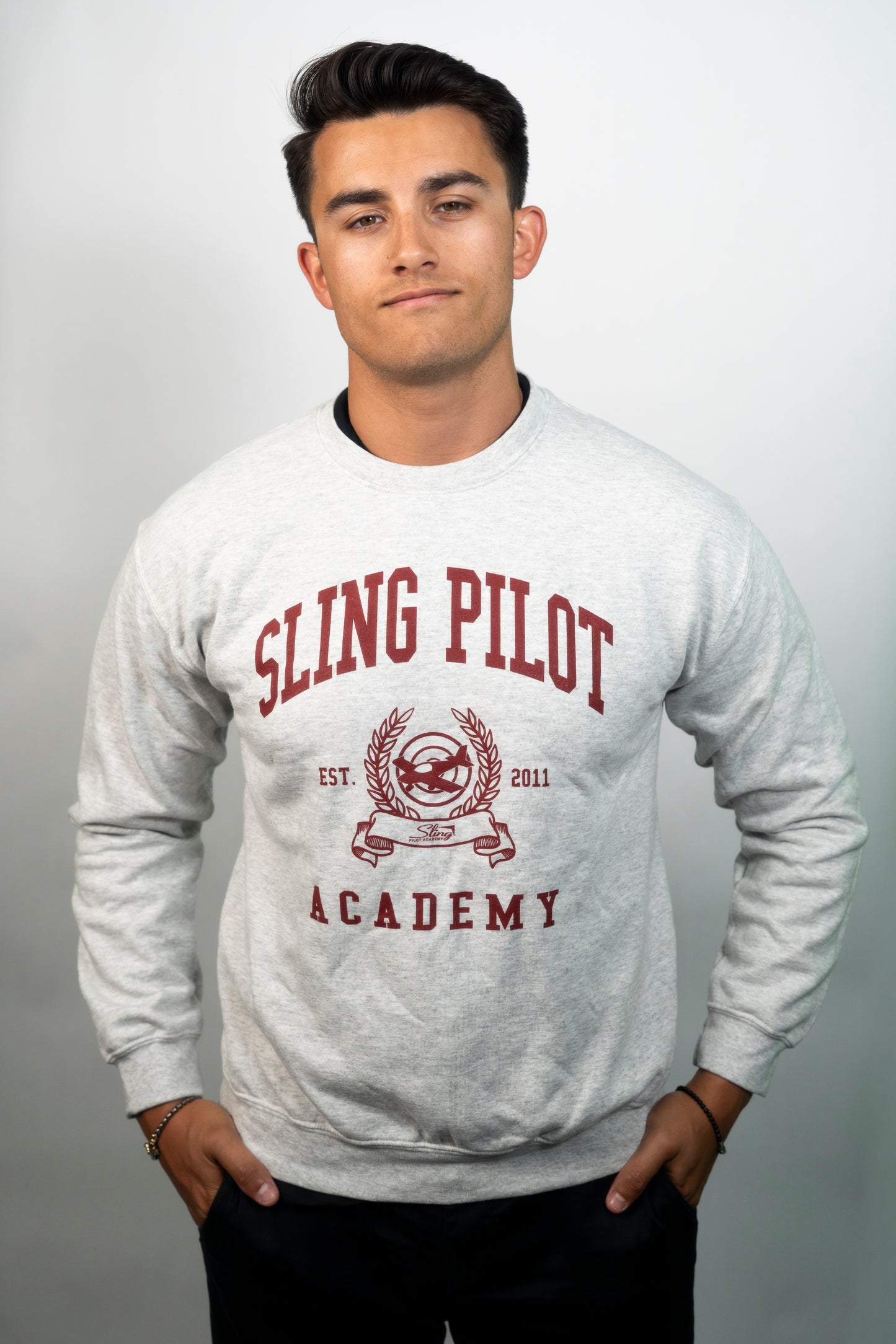 Sling Crewneck Sweater - Grey