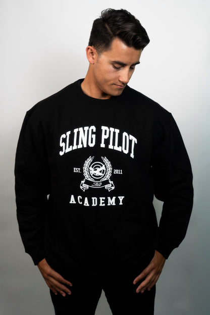 Sling Crewneck Sweater - Black