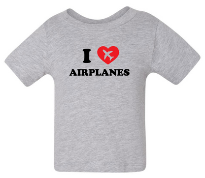 Airport Family Days I Love Airplanes Kids Shirt