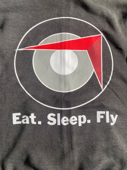 Sling Traffic Pattern Zip Hoodie - Charcoal Grey