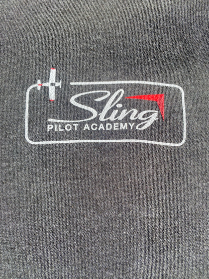 Sling Traffic Pattern Zip Hoodie - Charcoal Grey