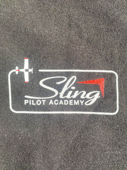 Sling Traffic Pattern Pullover Hoodie - Black