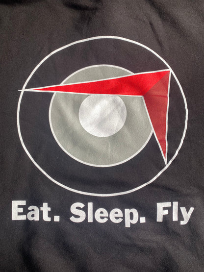 Sling Traffic Pattern Pullover Hoodie - Black