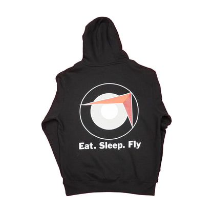 Sling Traffic Pattern Pullover Hoodie - Black