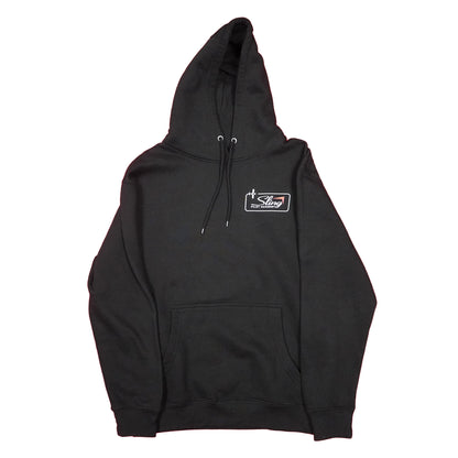 Sling Traffic Pattern Pullover Hoodie - Black