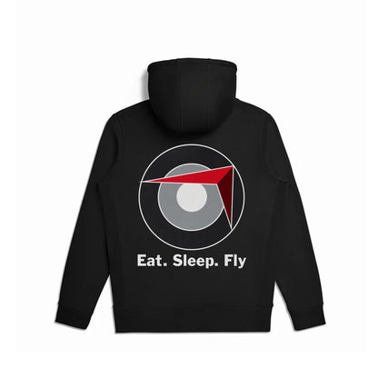 Sling Traffic Pattern Pullover Hoodie - Black