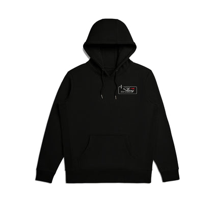 Sling Traffic Pattern Pullover Hoodie - Black