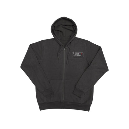 Sling Traffic Pattern Zip Hoodie - Charcoal Grey