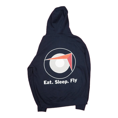 Sling Traffic Pattern Zip Hoodie - Navy