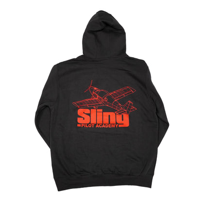 Sling Retro Pullover Hoodie - Charcoal Grey