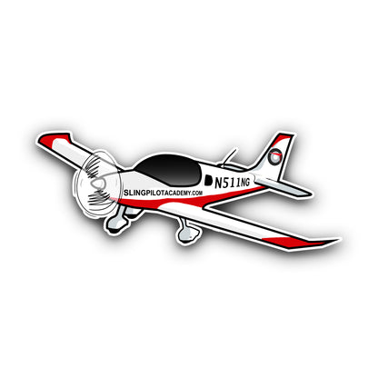 Sling Plane Sticker