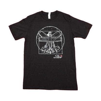 Sling Vetruvian Plane T-Shirt - Black